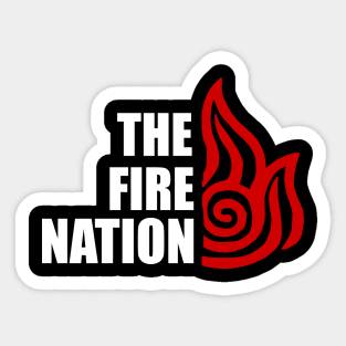 Fire Face Nation Sticker